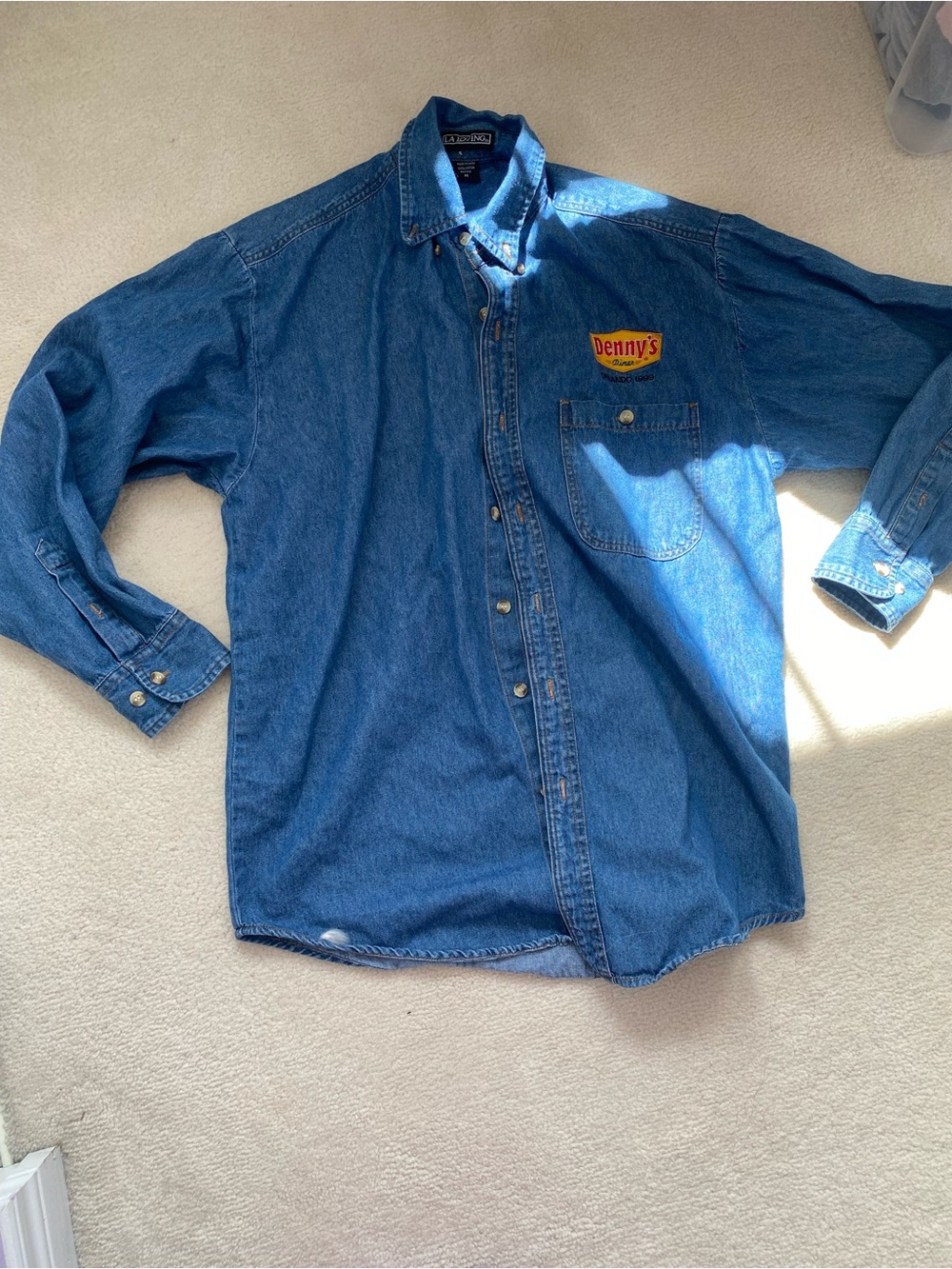 Denny’s Blue Button-Up Shirt
